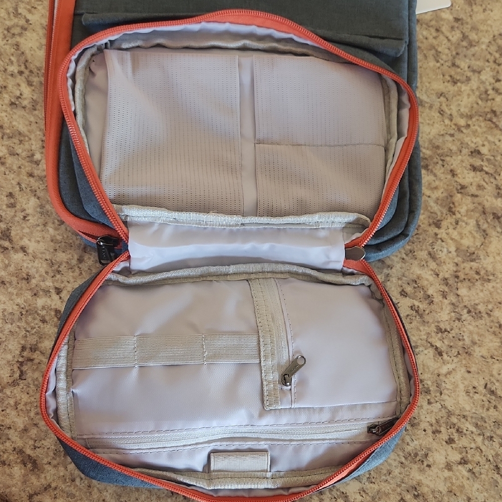 Gray and Orange Laptop Case/Sleeve - Picture 2 of 6